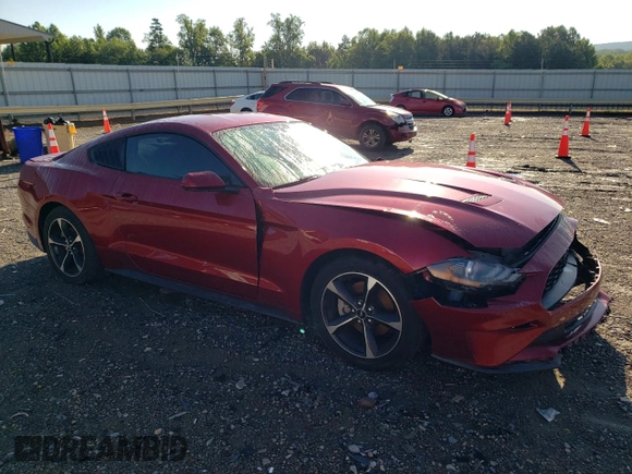 2019 Ford Mustang EcoBoost with VIN 1FA6P8TH1K5117054, listed as a Copart auction lot 62980695 with 58,210 mi miles and Salvage title. Bid and sale history available at DreamBid. Image 4.