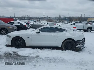 2019 Ford Mustang GT with VIN 1FA6P8CFXK5195668, listed as a IAAI auction lot 41247123 with 83,514 mi miles. Bid and sale history available at carsss.com. Image 15.
