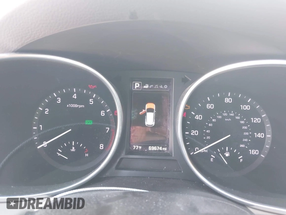 2017 Hyundai Santa Fe Ultimate with VIN 5XYZWDLA9HG481809, listed as a IAAI auction lot 42494779 with 69,674 mi miles and . Bid and sale history available at DreamBid. Image 7.