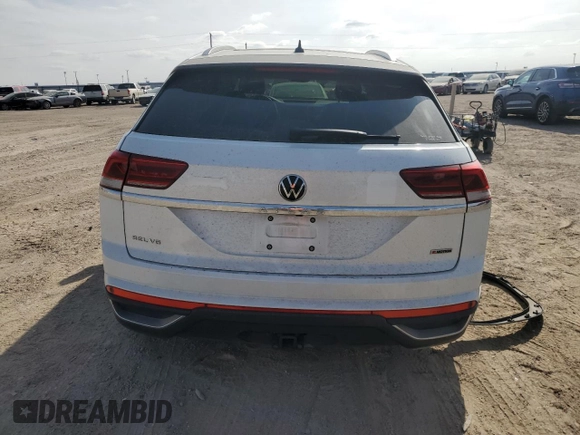 2021 Volkswagen Atlas SEL with VIN 1V2BE2CA1MC232023, listed as a Copart auction lot 79141214 with 56,579 mi miles and Salvage title. Bid and sale history available at DreamBid. Image 6.