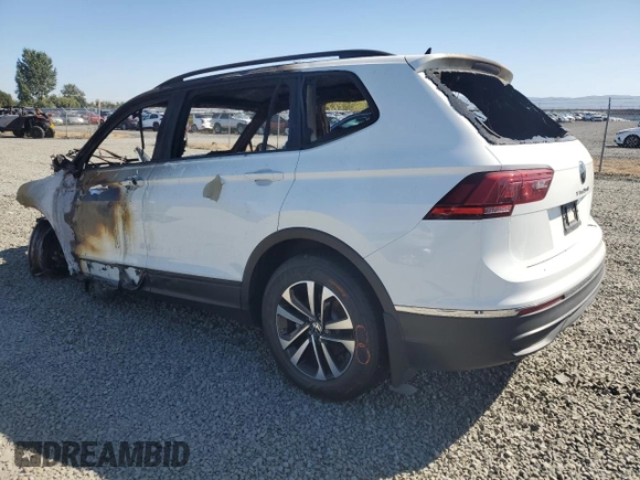 2023 Volkswagen Tiguan S with VIN 3VVFB7AX4PM078377, listed as a Copart auction lot 69337194 with Not provided miles and Non repairable. Bid and sale history available at DreamBid. Image 2.