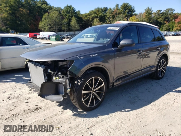 2023 Audi Q7 Premium Plus with VIN WA1LXBF75PD011646, listed as a Copart auction lot 75040644 with 13,347 mi miles and Salvage title. Bid and sale history available at DreamBid. Image 1.
