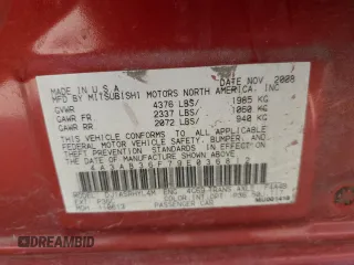 2009 Mitsubishi Galant ES with VIN 4A3AB36F79E036812, listed as a Copart auction lot 48329045 with 191,873 mi miles and Salvage Title. Bid and sale history available at carsss.com. Image 14.