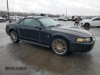 2001 Ford Mustang Deluxe with VIN 1FAFP44411F207916, listed as a Copart auction lot 50349915 with 142,609 mi miles and Salvage Title. Bid and sale history available at carsss.com. Image 4.