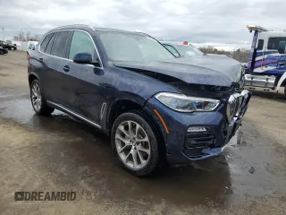 2020 BMW X5 xDrive40i with VIN 5UXCR6C05L9B00842, listed as a Copart auction lot 53187955 with Not provided miles and Salvage title. Bid and sale history available at DreamBid. Image 4.