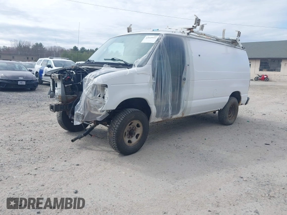 2011 Ford Econoline Cargo Commercial with VIN 1FTNE2EL0BDB36890, listed as a IAAI auction lot 42049933 with Not Provided miles. Bid and sale history available at carsss.com. Image 2.