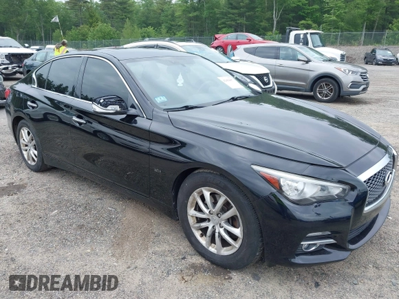 2017 Infiniti Q50 Premium with VIN JN1EV7ARXHM835950, listed as a IAAI auction lot 42456657 with 128,692 mi miles and . Bid and sale history available at DreamBid. Image 1.