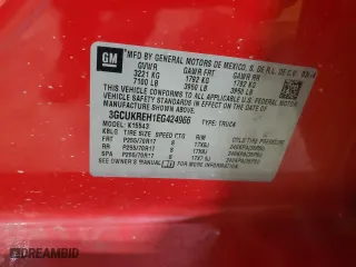 2014 Chevrolet Silverado 1500 LT with VIN 3GCUKREH1EG424966, listed as a Copart auction lot 50300545 with 95,768 mi miles and Salvage Title. Bid and sale history available at carsss.com. Image 12.