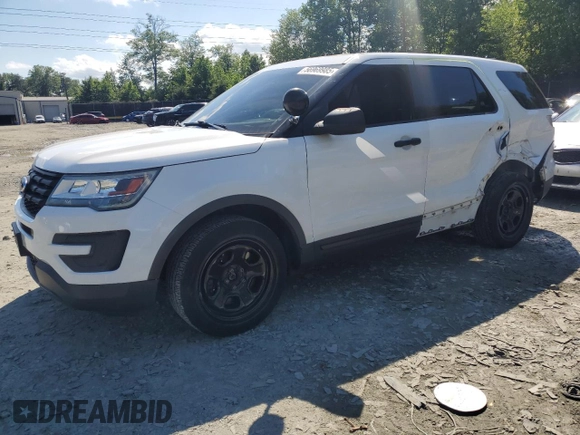 2017 Ford Police Interceptor Utility z VIN 1FM5K8AR1HGB82916, wystawiony jako Copart lot #56969985 z przebiegiem 123 811 mil mil oraz Szkoda całkowita • Salvage title. Historia ofert i sprzedaży dostępna na DreamBid. Obrazek 1.