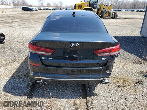 2019 Kia Optima EX with VIN 5XXGU4L10KG318717, listed as a Copart auction lot 48925595 with 39,818 mi miles and Clean Title. Bid and sale history available at carsss.com. Image 6.