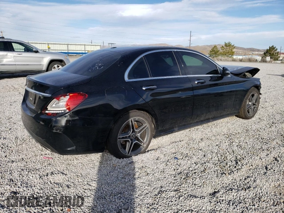 2019 Mercedes-Benz C 300 with VIN 55SWF8DB5KU322252, listed as a Copart auction lot 46503745 with 49,375 mi miles and Salvage Title. Bid and sale history available at DreamBid. Image 3.