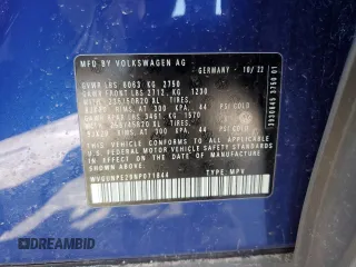2022 Volkswagen ID.4 Pro S z VIN WVGUNPE29NP071844, wystawiony jako Copart lot #49249195 z przebiegiem 23 970 mil mil oraz Szkoda całkowita • Salvage title. Historia ofert i sprzedaży dostępna na DreamBid. Obrazek 13.
