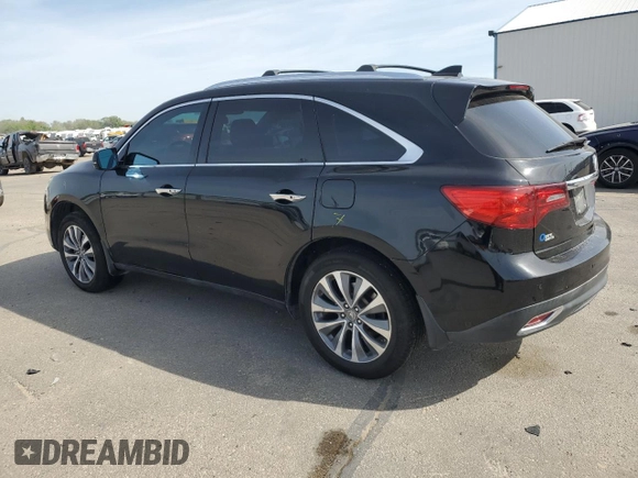 2014 Acura MDX Technology z VIN 5FRYD4H68EB003212, wystawiony jako Copart lot #57094285 z przebiegiem 146 087 mil mil oraz Szkoda całkowita • Salvage title. Historia ofert i sprzedaży dostępna na DreamBid. Obrazek 2.