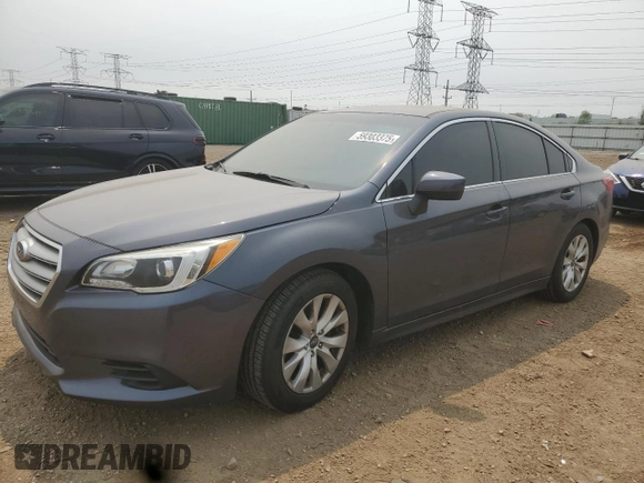 2017 Subaru Legacy Premium with VIN 4S3BNAC69H3025649, listed as a Copart auction lot 59303375 with 115,622 mi miles and Salvage title. Bid and sale history available at DreamBid. Image 1.
