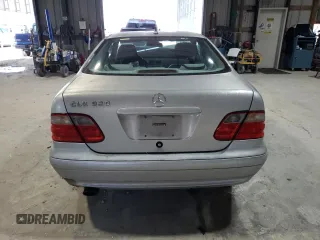 2000 Mercedes-Benz CLK 320/430 with VIN WDBLJ65G4YF123097, listed as a Copart auction lot 46896465 with 156,797 mi miles and Salvage Title. Bid and sale history available at DreamBid. Image 6.