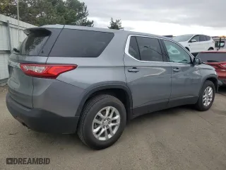 2018 Chevrolet Traverse LS with VIN 1GNERFKW2JJ241836, listed as a Copart auction lot 53277465 with 72,352 mi miles and Salvage Title. Bid and sale history available at carsss.com. Image 3.