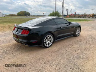 2015 Ford Mustang GT with VIN 1FA6P8CF0F5413364, listed as a Copart auction lot 57213505 with 76,831 mi miles and Clean Title. Bid and sale history available at DreamBid. Image 4.