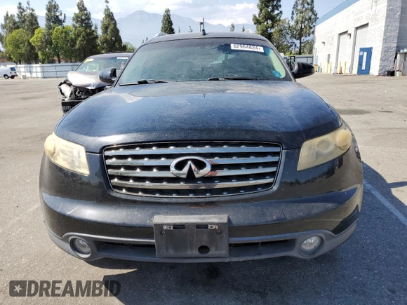 2005 Infiniti FX35 with VIN JNRAS08U85X104207, listed as a Copart auction lot 62964824 with 204,913 mi miles and Clean Title. Bid and sale history available at carsss.com. Image 5.