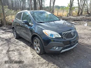 2014 Buick Encore Convenience with VIN KL4CJBSB1EB572110, listed as a IAAI auction lot 41659786 with 101,284 mi miles and . Bid and sale history available at DreamBid. Image 1.