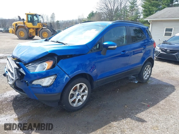 2018 Ford EcoSport SE with VIN MAJ6P1UL9JC212272, listed as a IAAI auction lot 41980901 with 108,488 mi miles. Bid and sale history available at carsss.com. Image 2.
