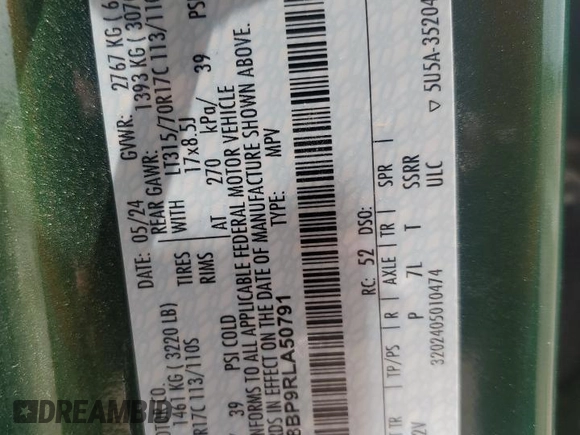 2024 Ford Bronco Outer Banks z VIN 1FMEE8BP9RLA50791, wystawiony jako Copart lot #55219925 z przebiegiem 27 910 mil mil oraz Szkoda całkowita • Salvage title. Historia ofert i sprzedaży dostępna na DreamBid. Obrazek 13.