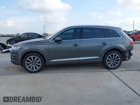2019 Audi Q7 Premium Plus with VIN WA1LHAF76KD018184, listed as a IAAI auction lot 42056902 with 53,610 mi miles and . Bid and sale history available at DreamBid. Image 14.