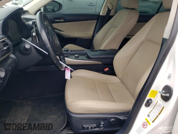 2017 Lexus IS with VIN JTHBA1D27H5049328, listed as a Copart auction lot 50242855 with 81,868 mi miles and Salvage Title. Bid and sale history available at carsss.com. Image 7.