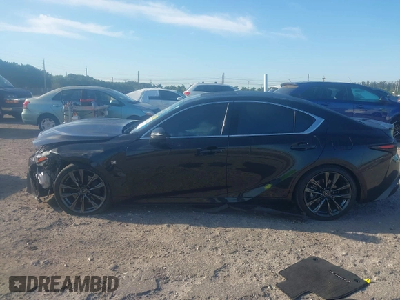 2023 Lexus IS 350 F Sport with VIN JTHGZ1B26P5067657, listed as a IAAI auction lot 41894342 with 30,402 mi miles and . Bid and sale history available at DreamBid. Image 14.