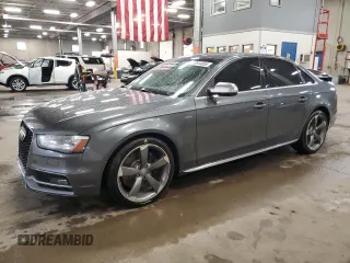 2015 Audi S4 Prestige z VIN WAUMGAFL0FA001752, wystawiony jako Copart lot #59544855 z przebiegiem 162 873 mil mil oraz Szkoda całkowita • Salvage title. Historia ofert i sprzedaży dostępna na DreamBid. Obrazek 1.