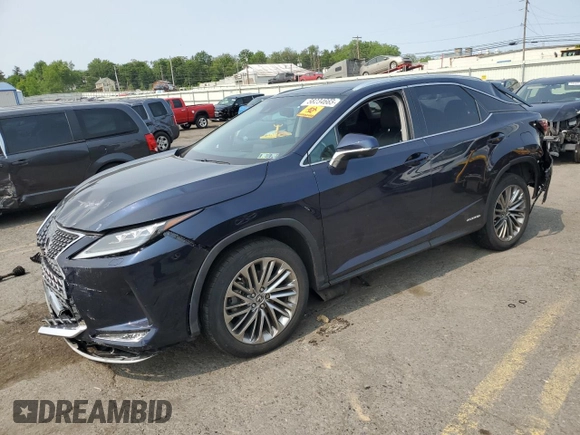 2020 Lexus RX 450h with VIN 2T2JGMDA0LC053815, listed as a Copart auction lot 58234665 with 48,002 mi miles and Salvage title. Bid and sale history available at DreamBid. Image 1.