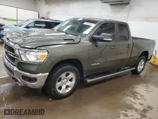 2021 Ram 1500 Big Horn with VIN 1C6SRFBT3MN696054, listed as a Copart auction lot 73539964 with 53,278 mi miles and Non Repairable. Bid and sale history available at carsss.com. Image 1.