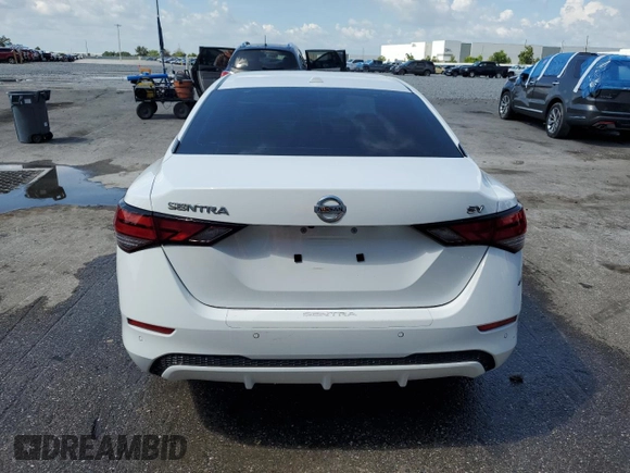 2021 Nissan Sentra SV with VIN 3N1AB8CV0MY313150, listed as a Copart auction lot 63597075 with 47,781 mi miles and Salvage title. Bid and sale history available at DreamBid. Image 6.