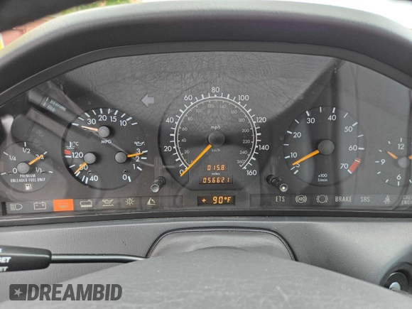 1996 Mercedes-Benz SL 320 with VIN WDBFA63F4TF138117, listed as a Copart auction lot 63440965 with 56,621 mi miles and Clean title. Bid and sale history available at DreamBid. Image 8.