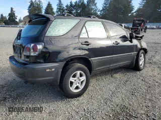 2001 Lexus RX 300 with VIN JTJHF10U510202888, listed as a Copart auction lot 76266464 with 0 mi miles and Salvage Title. Bid and sale history available at carsss.com. Image 3.