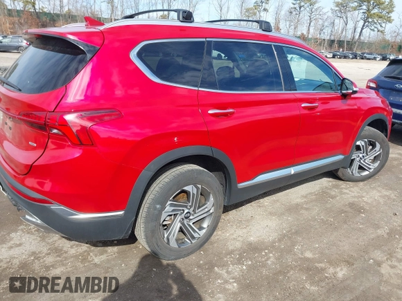 2022 Hyundai Santa Fe SEL with VIN 5NMS3DAJ7NH472301, listed as a IAAI auction lot 41634283 with 17,457 mi miles. Bid and sale history available at carsss.com. Image 4.