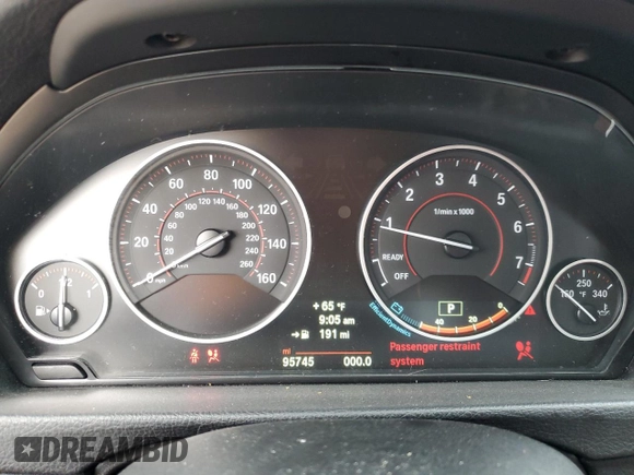 2014 BMW 3 Series 335i with VIN WBA3A9C52EF479335, listed as a Copart auction lot 47108015 with 95,745 mi miles and Salvage Title. Bid and sale history available at carsss.com. Image 9.