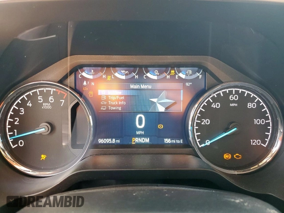 2023 Ford F-150 XL with VIN 1FTEW1CP0PKD18024, listed as a Copart auction lot 64282415 with 96,095 mi miles and Salvage title. Bid and sale history available at DreamBid. Image 9.