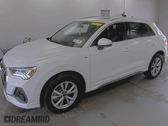 2023 Audi Q3 S line Premium with VIN WA1DECF38P1107608, listed as a IAAI auction lot 42731409 with 45,002 mi miles and . Bid and sale history available at DreamBid. Image 4.