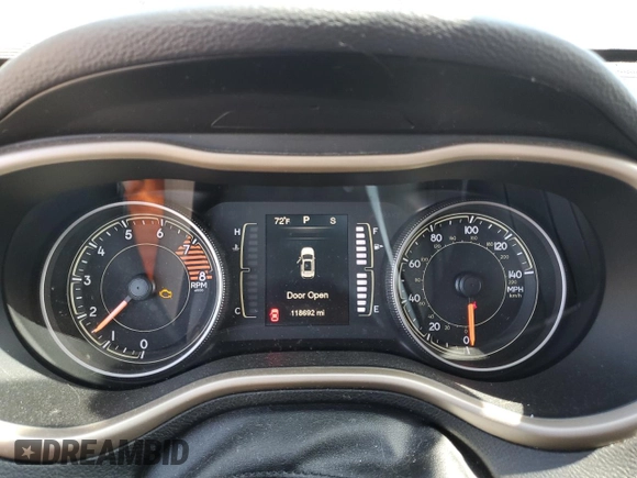 2016 Jeep Cherokee Latitude with VIN 1C4PJLCS3GW108226, listed as a Copart auction lot 57223195 with 118,692 mi miles and Salvage title. Bid and sale history available at DreamBid. Image 9.