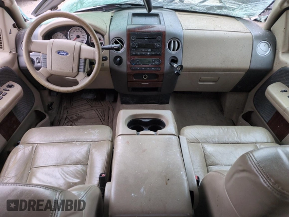 2005 Ford F-150 XLT with VIN 1FTPW14505KB44720, listed as a Copart auction lot 42206155 with 0 mi miles and Salvage Title. Bid and sale history available at carsss.com. Image 8.