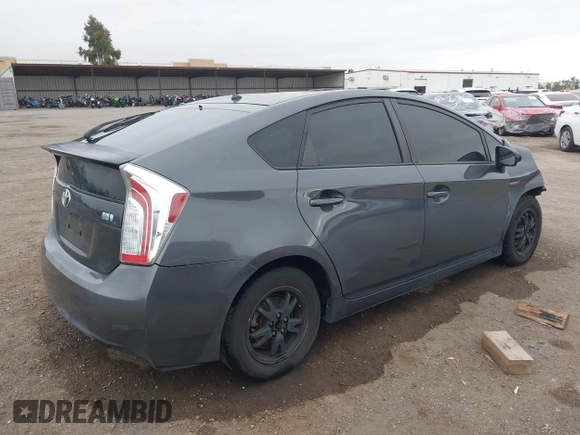 2015 Toyota Prius Four with VIN JTDKN3DU2F0423129, listed as a IAAI auction lot 42191691 with 181,365 mi miles and . Bid and sale history available at DreamBid. Image 4.
