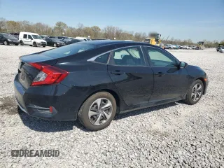 2019 Honda Civic LX with VIN 19XFC2F61KE011429, listed as a Copart auction lot 50883145 with 45,342 mi miles and Salvage Title. Bid and sale history available at DreamBid. Image 3.