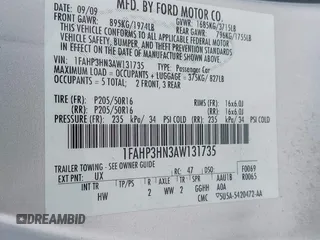2010 Ford Focus SEL with VIN 1FAHP3HN3AW131735, listed as a IAAI auction lot 41887471 with 114,320 mi miles. Bid and sale history available at carsss.com. Image 9.