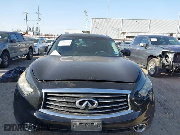 2014 Infiniti QX70 with VIN JN8CS1MU5EM450712, listed as a IAAI auction lot 41734354 with 164,349 mi miles and . Bid and sale history available at DreamBid. Image 12.