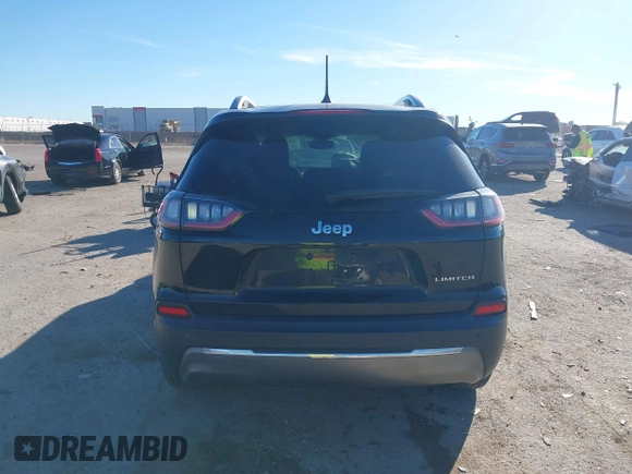 2020 Jeep Cherokee Limited with VIN 1C4PJLDB8LD577123, listed as a IAAI auction lot 41220273 with 92,573 mi miles. Bid and sale history available at carsss.com. Image 16.