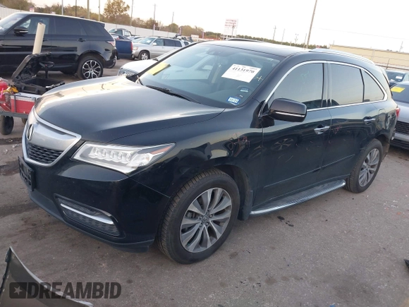 2014 Acura MDX Tech Pkg with VIN 5FRYD4H4XEB027753, listed as a IAAI auction lot 41131970 with 103,586 mi miles. Bid and sale history available at carsss.com. Image 2.