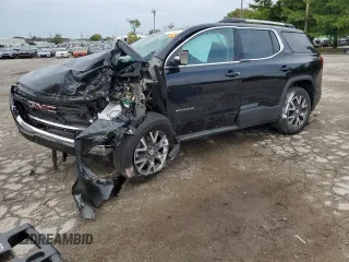 2022 GMC Acadia SLE with VIN 1GKKNRL40NZ163087, listed as a Copart auction lot 71609304 with 0 mi miles and Salvage Title. Bid and sale history available at carsss.com. Image 1.