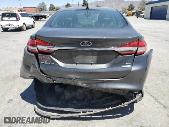 2017 Ford Fusion SE with VIN 3FA6P0HD5HR123694, listed as a Copart auction lot 54836325 with 127,447 mi miles and Salvage title. Bid and sale history available at DreamBid. Image 6.