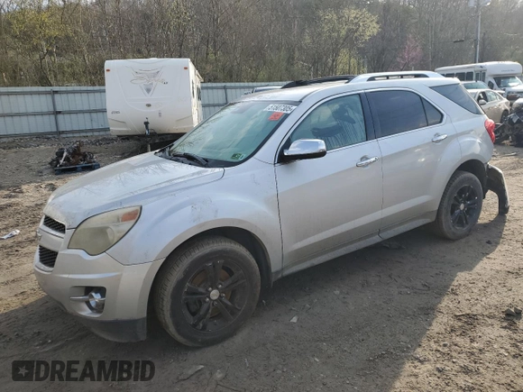 2013 Chevrolet Equinox LTZ with VIN 2GNFLGEK9D6292420, listed as a Copart auction lot 51507305 with Not Provided miles and Salvage Title. Bid and sale history available at carsss.com. Image 1.