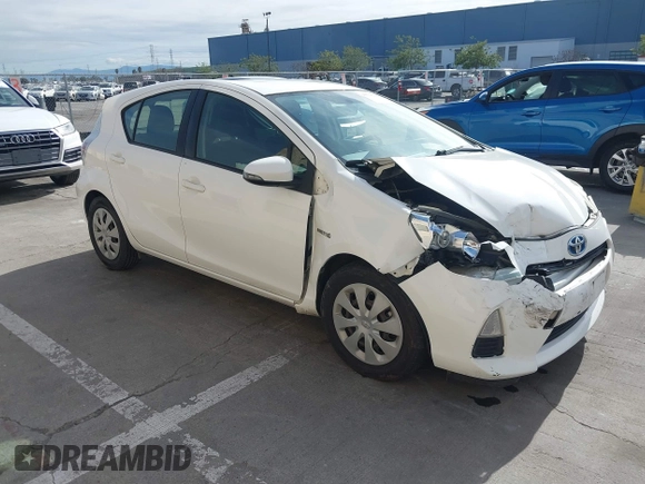 2012 Toyota Prius One with VIN JTDKDTB33C1027813, listed as a IAAI auction lot 41721224 with 183,054 mi miles. Bid and sale history available at carsss.com. Image 1.